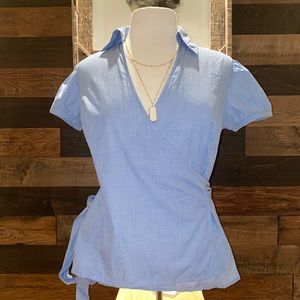 Ann Taylor Loft Wrap Blouse size 4